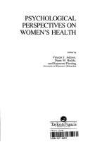 Psychological perspectives on women's health /