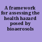 A framework for assessing the health hazard posed by bioaerosols