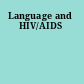 Language and HIV/AIDS