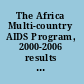 The Africa Multi-country AIDS Program, 2000-2006 results of the World Bank's response to a development crisis /