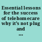 Essential lessons for the success of telehomecare why it's not plug and play /