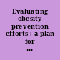 Evaluating obesity prevention efforts : a plan for measuring progress /