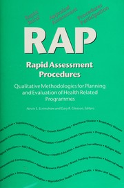 RAP, rapid assessment procedures : qualitative methodologies for planning and evaluation of health related programmes /