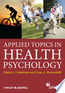 Applied topics in health psychology