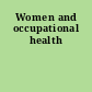 Women and occupational health