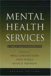 Mental health services : a public health perspective /