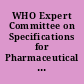 WHO Expert Committee on Specifications for Pharmaceutical Preparations fortieth report.