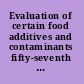 Evaluation of certain food additives and contaminants fifty-seventh report of the Joint FAO/WHO Expert Committee on Food Additives.