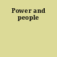 Power and people