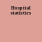 Hospital statistics