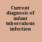 Current diagnosis of infant tuberculosis infection
