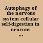 Autophagy of the nervous system cellular self-digestion in neurons and neurological diseases /