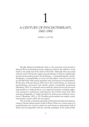 History of Psychotherapy : Continuity and Change /