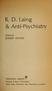 R.D. Laing & anti-psychiatry.