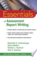 Essentials of assessment report writing