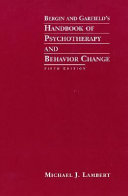 Bergin and Garfield's handbook of psychotherapy and behavior change.