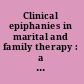 Clinical epiphanies in marital and family therapy : a practitioner's casebook of therapeutic insights, perceptions, and breakthroughs /