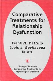 Comparative treatments for relationship dysfunction /