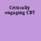 Critically engaging CBT