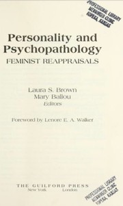 Personality and psychopathology : feminist reappraisals /