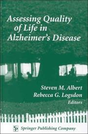 Assessing quality of life in Alzheimer's disease /