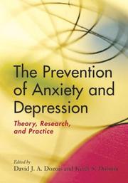 The prevention of anxiety and depression : theory, research, and practice /