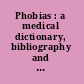 Phobias : a medical dictionary, bibliography and annotated research guide to Internet references /