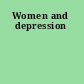 Women and depression