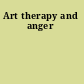 Art therapy and anger