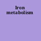 Iron metabolism