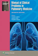 Manual of clinical problems in pulmonary medicine /