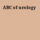 ABC of urology