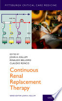 Continuous renal replacement therapy