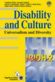 Disability and culture : universalism and diversity /