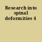 Research into spinal deformities 4