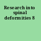 Research into spinal deformities 8