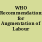 WHO Recommendations for Augmentation of Labour /