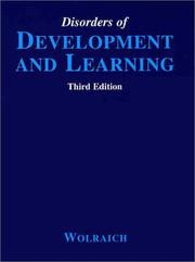 Disorders of development and learning /