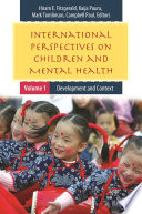 International perspectives on children and mental health