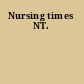 Nursing times NT.