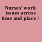 Nurses' work issues across time and place /