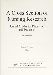 A cross section of nursing research : journal articles for discussion and evaluation /