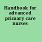 Handbook for advanced primary care nurses