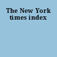 The New York times index