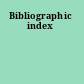 Bibliographic index