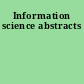 Information science abstracts