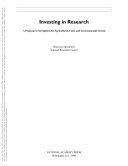 Investing in research a proposal to strengthen the agricultural, food, and environmental system /