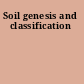 Soil genesis and classification