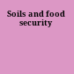 Soils and food security
