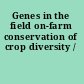 Genes in the field on-farm conservation of crop diversity /